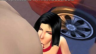 Bella Goth's Risky Public Blowjob in Sims 4