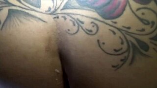 Ebony Freaks Ride Guy's Big Black Cock on Motorcycle with Anal Creampie