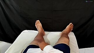 Excited thinking ex girlfriend jerking off