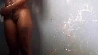 Young ebony babe screams as she gets double fucked with cum on ass!