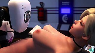 Mercy Cums Repeatedly And Gets Knocked Up By Dominant AI.