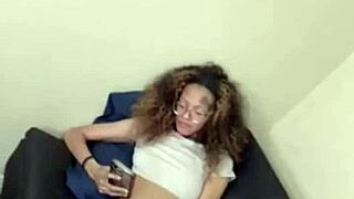 jada slim goes live in her panties showing off curvy ass