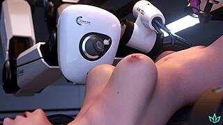 Mercy Cums Repeatedly And Gets Knocked Up By Dominant AI.