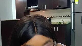 Pretty young Colombian girl gets hard fucked in amateur model casting.