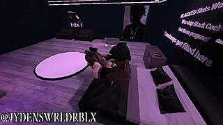 Fucking that snowbunny fan on Roblox with a massive black monster cock for intense interracial action!
