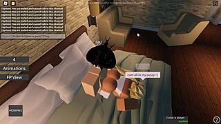 roblox slut sucks and fucks a big dick hardcore