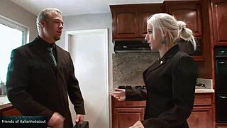 Sexy blonde girl licked and fucked