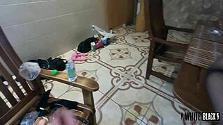 Submissive Anal Slut In Stockings On The Masters Training On Her Fist