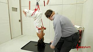Patient Hung Upside Down for Extreme Treatment