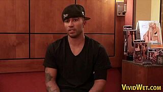 Teen pornstar endures intense spitroasting threesome with blowjob and cumshot