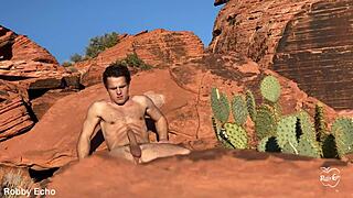 outdoor anal self-pleasure contrasts solo intensity