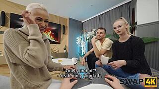 swap4k kinky couple fucks young girl after feet massage cuckold boyfriend watches