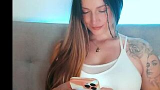 Tattoed Babe Loses Control In Intense Webcam Fingering