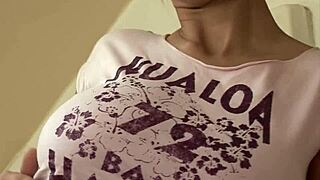 Katarina Kozy Busty Star Oiled Her Boobs And Pussy And Play With Double Balls