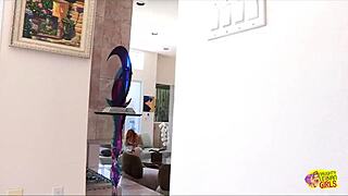 The Beautiful Brunette Visits Her Friend