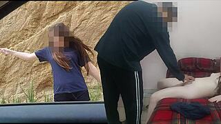 Viejo offers money to skinny 18yo latina for semen bag in marginal colony, real no fake with english subs