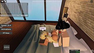roblox slut sucks and fucks a big dick hardcore