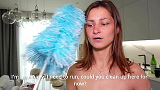 busty babysitter hungry for sex cums repeatedly