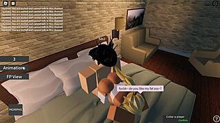 roblox slut sucks and fucks a big dick hardcore