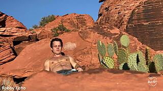 outdoor anal self-pleasure contrasts solo intensity