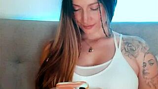 Tattoed Babe Loses Control In Intense Webcam Fingering