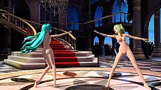 hatsune miku and gumi cendrillon project diva nude mod full nude