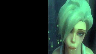 Overwatch Mercy Compilation With Cock And Pussy Action!