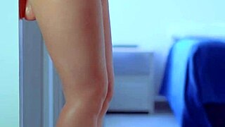 college girls in sexy dresses and sneakers play with dildos