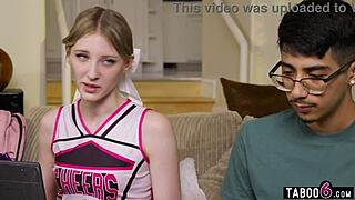 Shy Virgin Guy Fucks Popular Teen Cheerleader Melody Marks