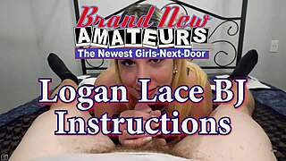 busty blonde hottie logan lace shows how to deepthroat a cock like a pro
