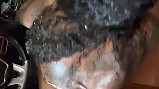 Ebony Amateur Takes Big Black Cock Bareback in Doggystyle and Receives Facial Cumshot