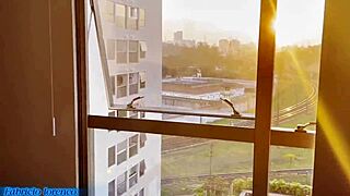 redhead brazilian balloon in sheer