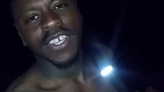 Hey, privately flashing my natural tits on a warm 70-degree night, then prowling like a wolf towards my woman under the moon