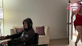 I'm Taking My Nephew Who Came To Visit In A Gay Homemade Session