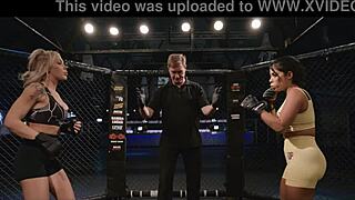 여성 파이터들이 땀 흘려!