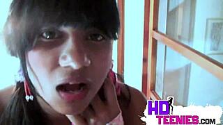 Hot Latina Tobie Teen 18+ Licking Lollipop With Natural Tits And Pussy