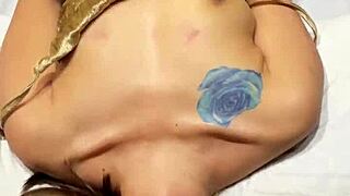 i feel so horny with double penetration dick and dildo in my tight holes