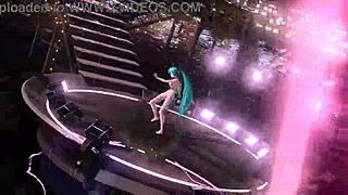 Hatsune Miku in full nude bunny costume mod