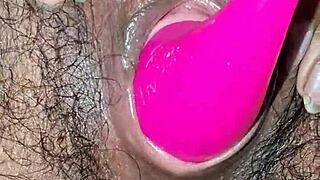 Passionate Desi Bhabhi's Dildo Insertion