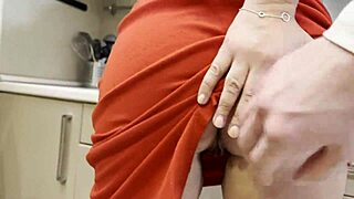 mature teacher getting hard fucked in the kitchen by horny stud