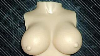 I intensely do a russian handjob with dolly's small tits.