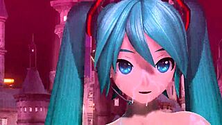 Hatsune Miku in full nude bunny costume mod
