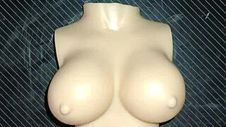 I intensely do a russian handjob with dolly's small tits.