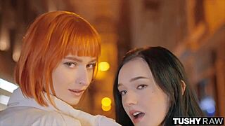 Tushyraw anal obsessed besties dolly dyson and britney dutch share a hard cock