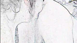 Intense Emotions Build During Passionate Rimming And Blowjob In Vibrant Club Lighting