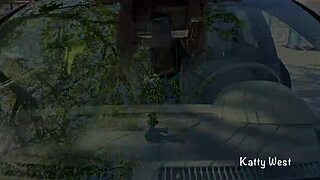 Crazy Girl Pees on Car Roof to Clean Windshield