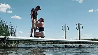 Almost caught at the lake fucking for anyone to watch