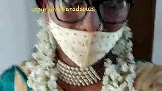 indian beautiful crossdresser model lara dsouza saree video