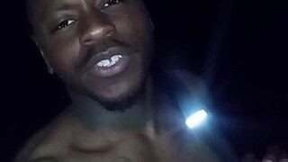 Hey, privately flashing my natural tits on a warm 70-degree night, then prowling like a wolf towards my woman under the moon