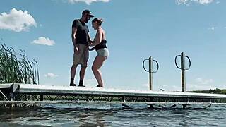 Almost caught at the lake fucking for anyone to watch